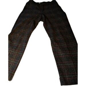 Vintage Liz Claiborne Plaid Lined Woolen Blend Sz 10 Trousers